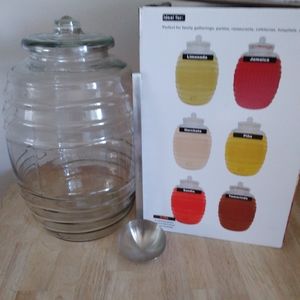 Glass Barrel Includes Ladle